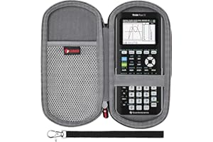 Hard Case Compatible with Texas Instruments TI-84 Plus CE/TI-84 Plus/TI-89 / TI-83 / TI-30XS / TI-36X Pro/TI-34 Color Graphing Calculator by XANAD (Grey)
