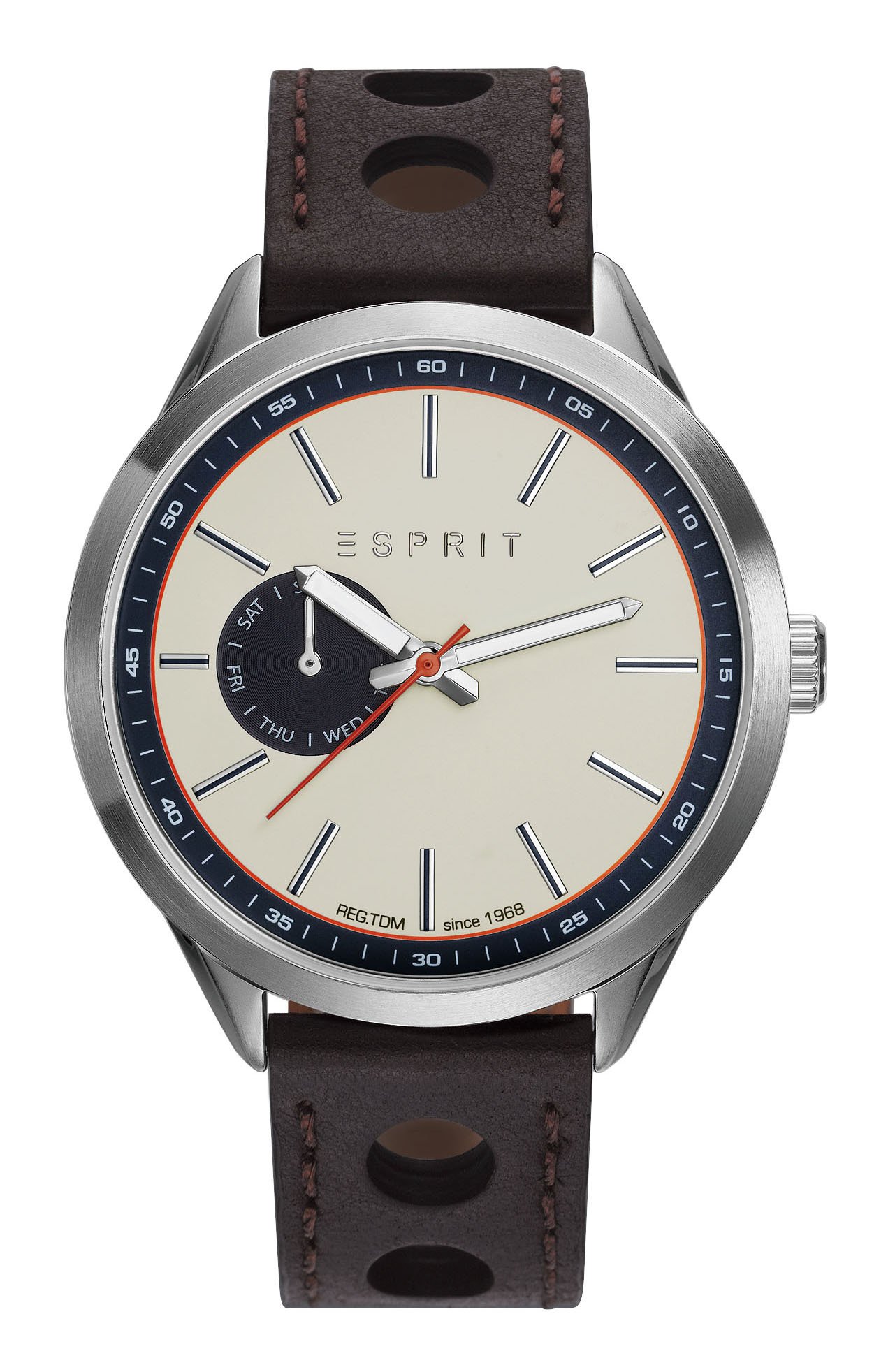 Esprit Men's Analogue Classic Quartz Watch with Leather Strap ES109211001