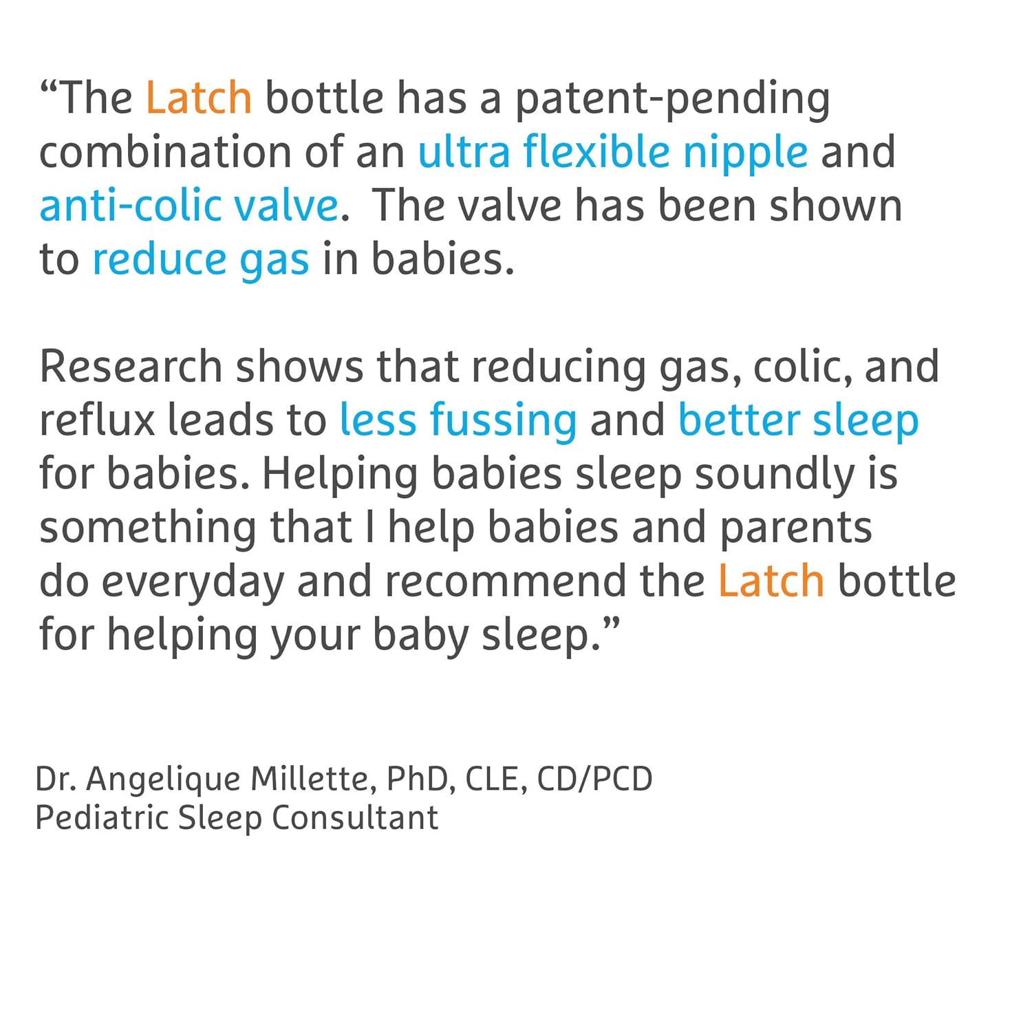 Munchkin Latch Anti-Colic Baby Bottle with Ultra Flexible Breast-like Nipple, BPA Free, 8 Ounce, 3 Pack : Baby