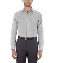 Van Heusen Men's Regular Fit Dress Shirt - Flex Collar Check In Granite, Size 16 Neck 36-37 Sleeve - View #12
