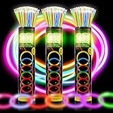 JSronms 300 Ultra Glow sticks bulk party pack,8" Neon Glowsticks Easter Party Favors,Glow sticks for kids,Halloween Glow in the Dark Party Supplies Pack、With Bracelets and Necklaces