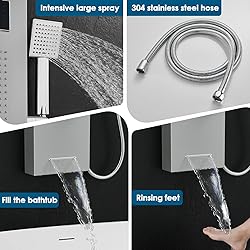 ROVOGO No Battery Needed Shower Panel System with