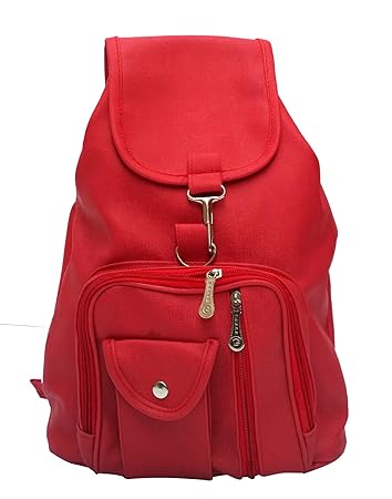 Vintage Red Casual Backpack