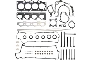 BENERAY 2.0L Engine Head Gasket Set with Head Bolt Kit fit for Hyundai Tucson Tiburon Elantra, fit for Kia Soul Spectra Spectra5 Sportage DOHC L4 16V 2.0L 2001-2010 OE#HS26181PT, ES71313