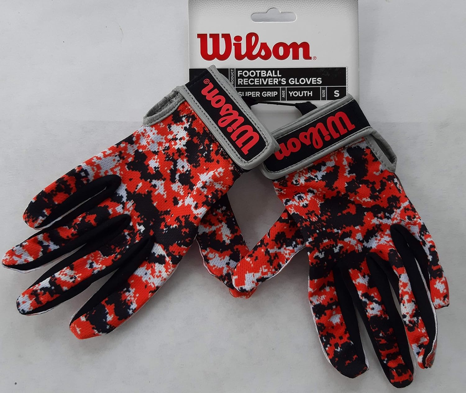 youth camo football gloves