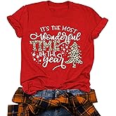 Merry Christmas Shirts for Women Xmas Buffalo Plaid Tree Shirt Top Short Sleeve Casual Graphic Print T Shirt
