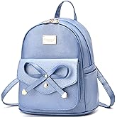 I IHAYNER Girls Bowknot Cute Leather Backpack Mini Backpack Purse for Women
