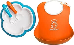 BabyBjörn Vajilla Bebé, Naranja/Turquesa: Amazon.es: Bebé