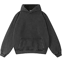Amazon.com: ICE33SHOW Men Hoodie Oversized Acid Wash Unisex
