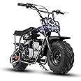 Oryxearth 105CC 4-Stroke Kids Dirt Bike, Gas Powered Off Road Mini Dirt Bike Pit Bike with Automatic Transmission and Pull St