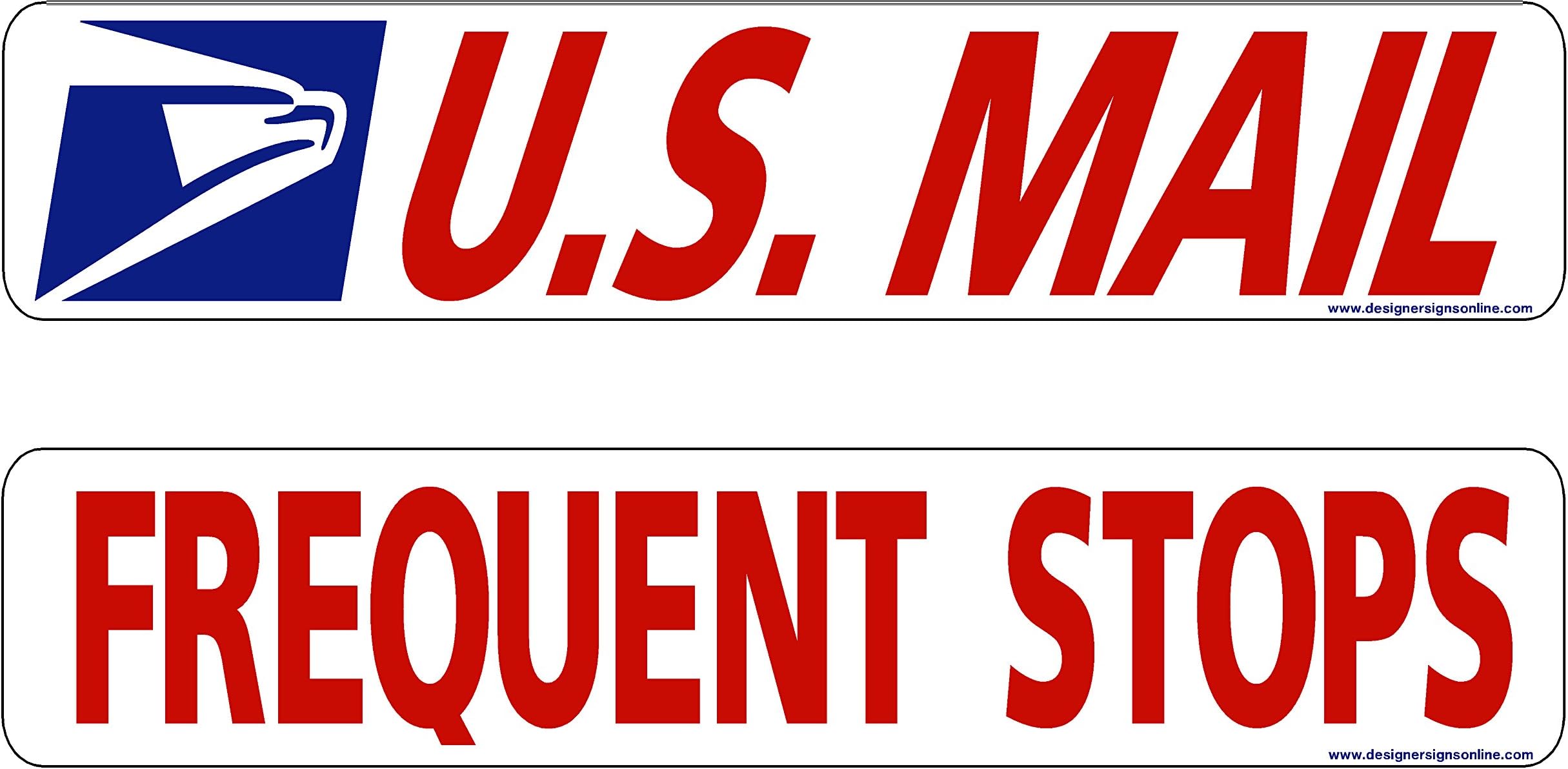 Mail Delivery - Frequent Stops - Decal or Magnet - Rural Delivery