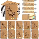 Watersay 10 Sets Valentines Coworkers Gifts – Inspirational Notebook and Pen Set Bulk Employee Appreciation Gifts for Teacher Team Coworker Valentine's Day