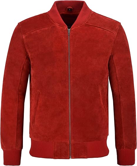 red suede jacket