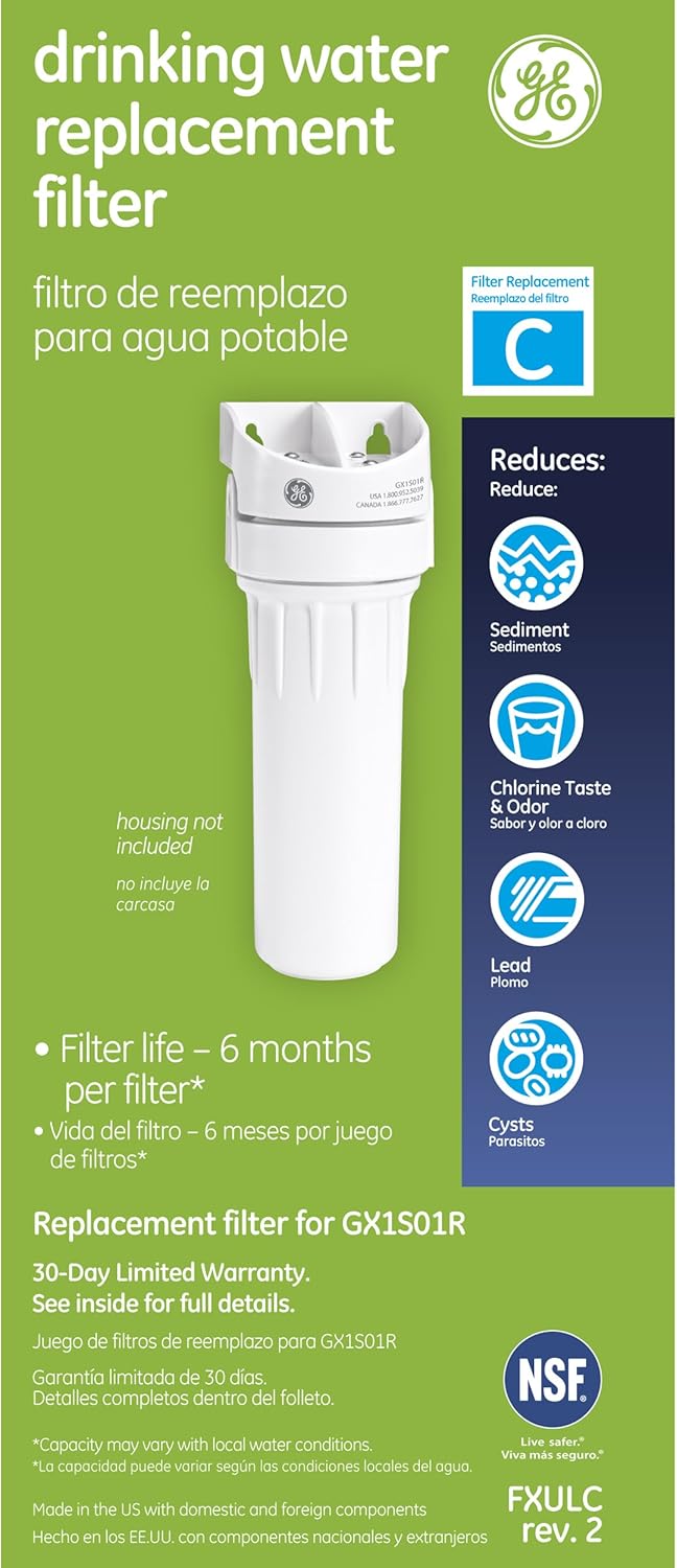 GE FXULC Drinking Water System Replacement Filter: Home Improvement