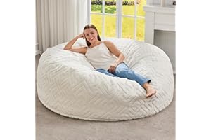 Hobestluk Bean Bag Chair Bean Bag Chairs for Adults Giant Bean Chairs with Removable Cover, Memory Foam BeanBag Chair Fluffy 