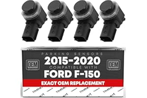 T1A Car Parking Sensors, 4 Pieces - Compatible with 2015-2020 Ford F-150 Super Duty - Front or Rear Bumper Parking Aid Sensor, Backup Reverse Parking Assist Kit - OEM FL3-Z15K859-AAPTM, HC3Z15K859A