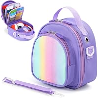 FURIMETY Clear Carrying Case For Yoto Mini Player - Travel Bag With Shoulder Strap & Carabiner (Orange) - View #3
