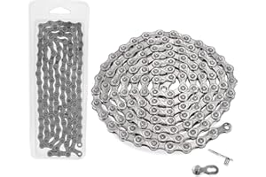 BlueStars 11 Speed Bike Chain 1/2 x 11/128 Inch (116 Links) with Quick Link - Anti-Rust Bicycle Chain - for MTB/Road/Gravel/C