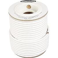 鶹 Basics 14-Gauge Audio Speaker Wire Cable - 99.9% Oxygen-Free Copper, 100 Feet White