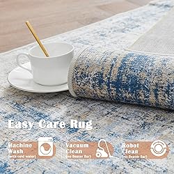 jinchan Runner Rug 2x8 Hallway Abstract Sketch