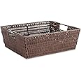 Whitmor Java Rattique Shelf Storage Tote Basket
