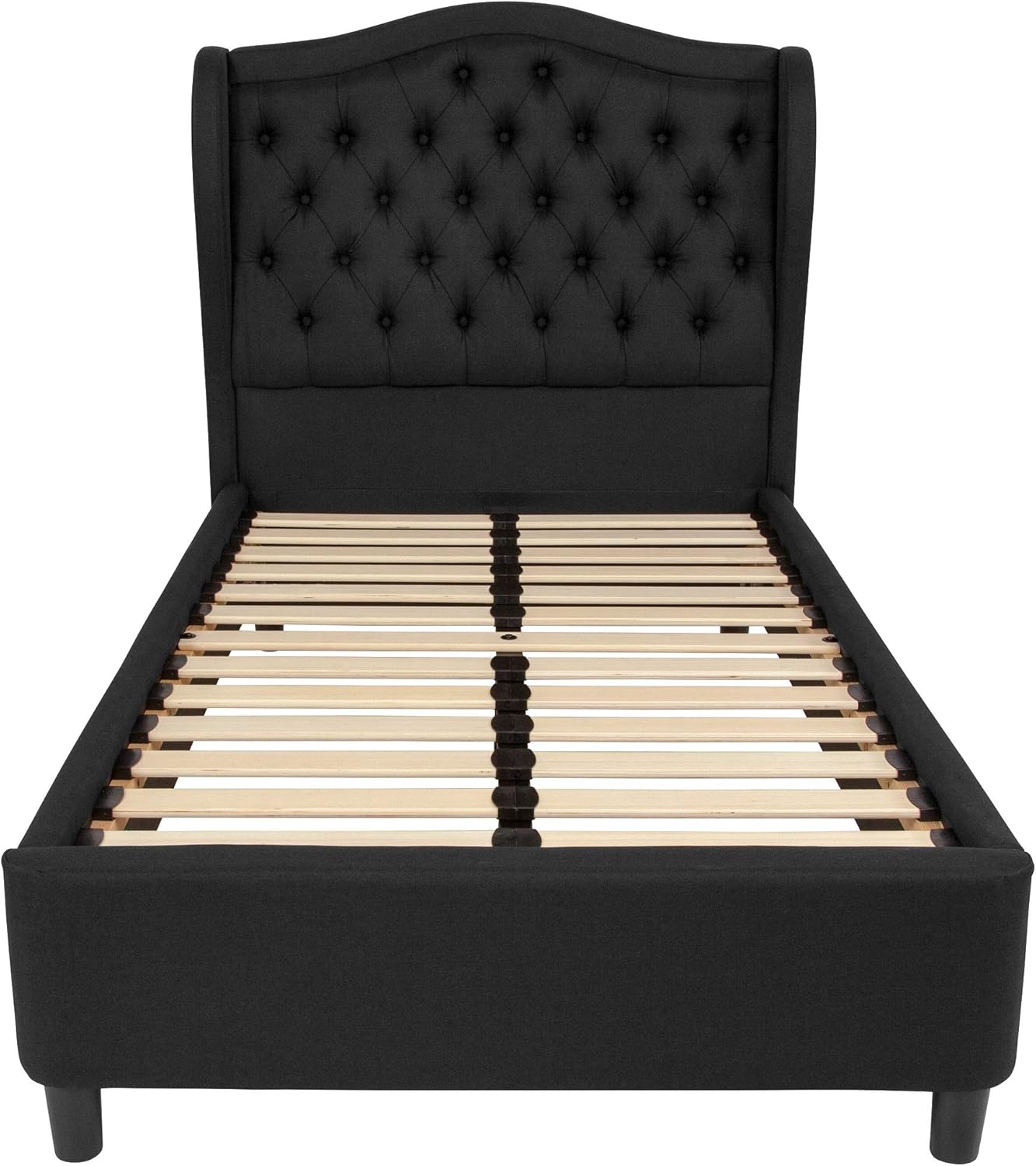 Amazon Com F F Furniture Group 83 75 Black Fabric Twin Size