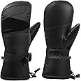 Alpine Swiss Mens Waterproof Gauntlet Ski Mittens Winter Sport Gloves Snowboarding Windproof Warm 3M Thinsulate