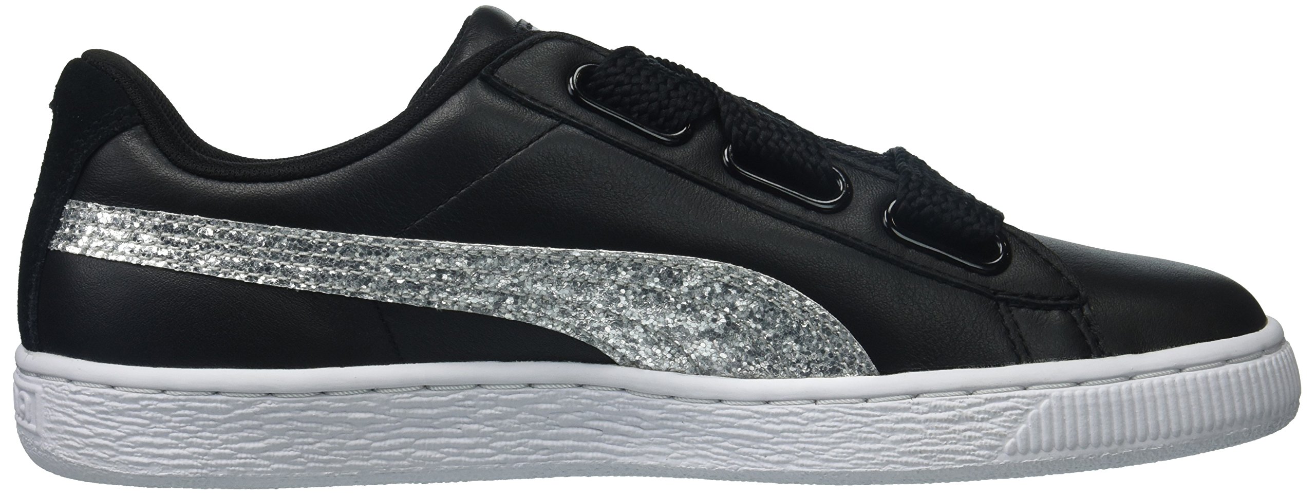 basket heart glitter women's sneakers