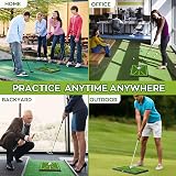 IMAYCC Golf Mat 2PCS Replaceable Hitting Practice Mat with Anti-slip Base view 7