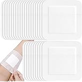 30Pcs Adhesive Bandage Pads, 6 x 6 Inch Large Wound Dressing Pads Breathable Non-Woven Bordered Gauze Island Dressing Pads Me