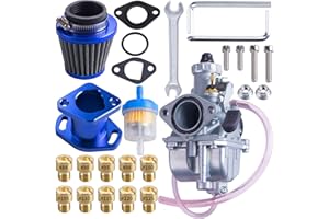 ORAEVY VM22 26mm Carburetor Carb Kit fit for Performance Intake Pipe Mainfold Air Filter Fit For Predator 212cc GX160 Honda GX200 CT200U 196cc KT196 Clones Moto Go Kart Mini Bike Race Kart (Blue)