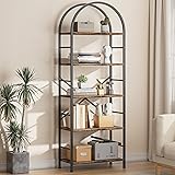 Shintenchi Bookshelf, Arched Bookshelf 5 Tier