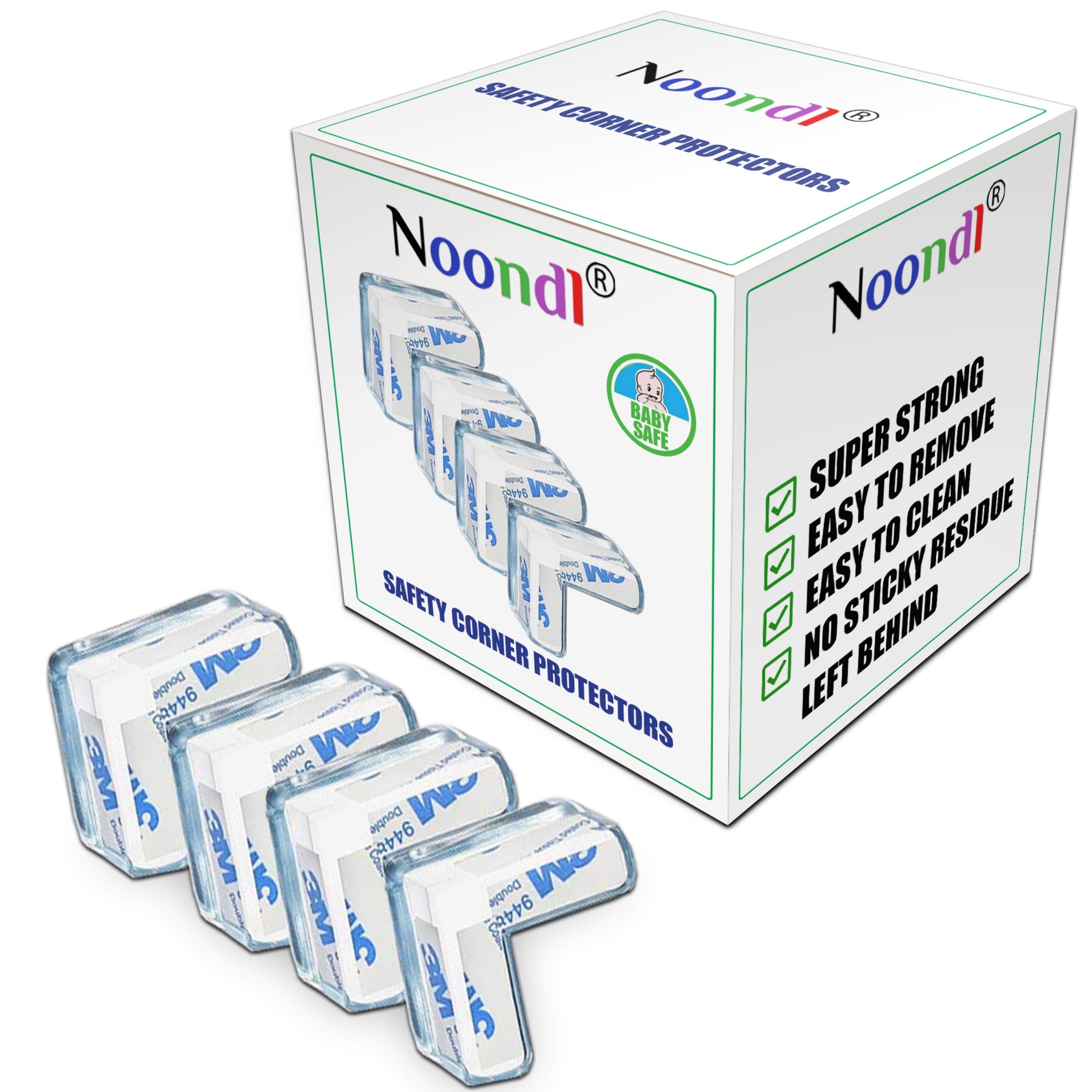 Corner Protectors for Kids Effective Table Child Proof Corner Guards with Baby Safety in Mind 12 Pack by Noondl Baby