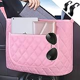 Pink Handbag Holder for Car, Senose Seat Back Car Organizer Purse Holder for car, Car Back Seat Pocket Storage Pouch Bags Bet