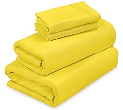 ROYALE LINENS - 4 Piece King Bed Sheet - Soft