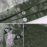 Onarway Tarpaulin 3m x 3m 105GSM Waterproof Heavy-Duty Green view 3