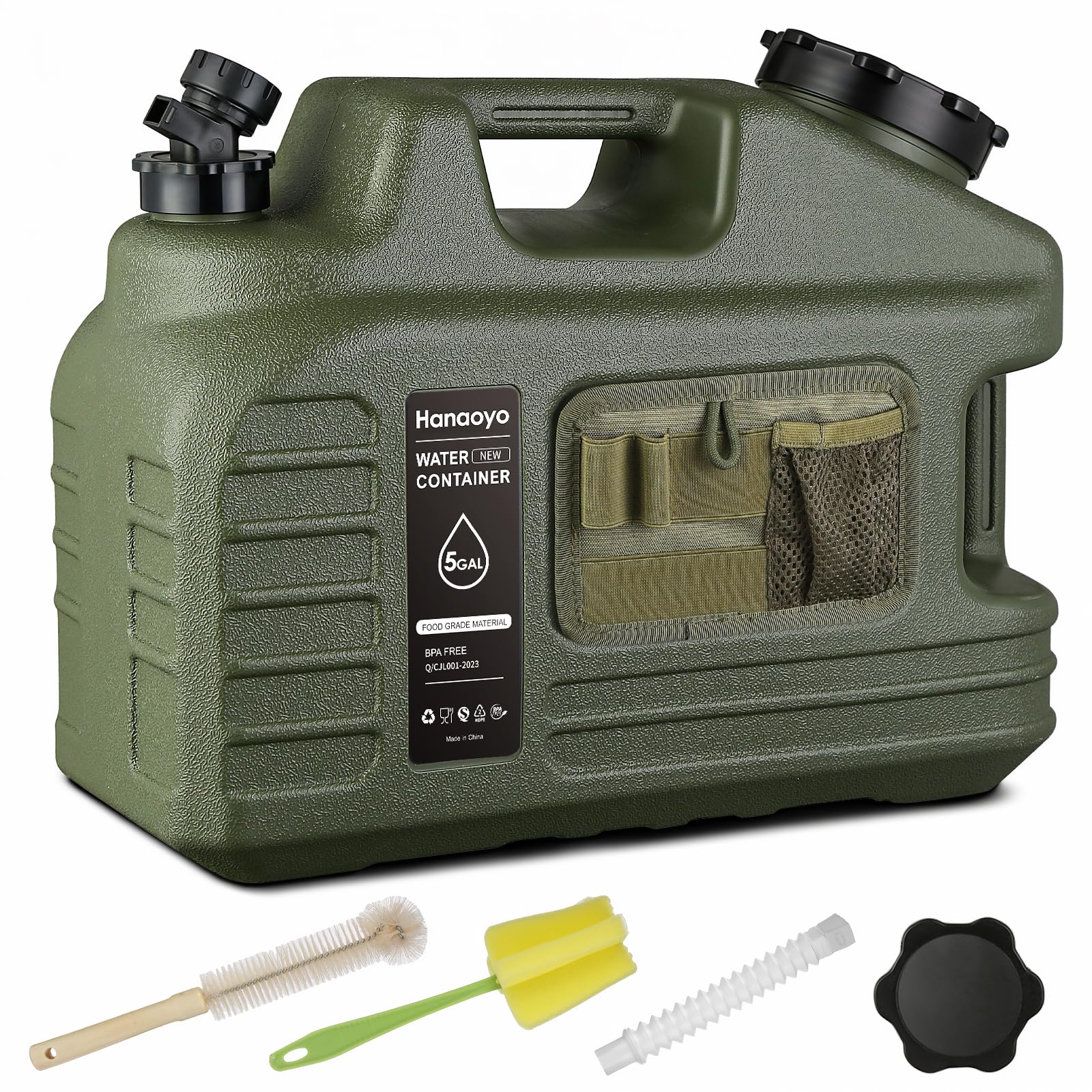 Photo 1 of (misssing accesories)
Hanaoyo 5 Gallon Camping Water Jug with Spigot, Water Container BPA Free Water Storage with Tool Bag, Portable Water Tank Emergency Water Storage for Hiking, Camping, Picnic, Home Use