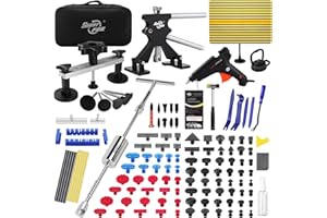 Super PDR Car Dent Puller Paintless Dent Removal Kit with Slide Hammer Dent Lifter Suction Cup and Bridge Puller Dent Repair Kit for Auto Body Dent Remove Car Door Panel Small Dent Hail Damage