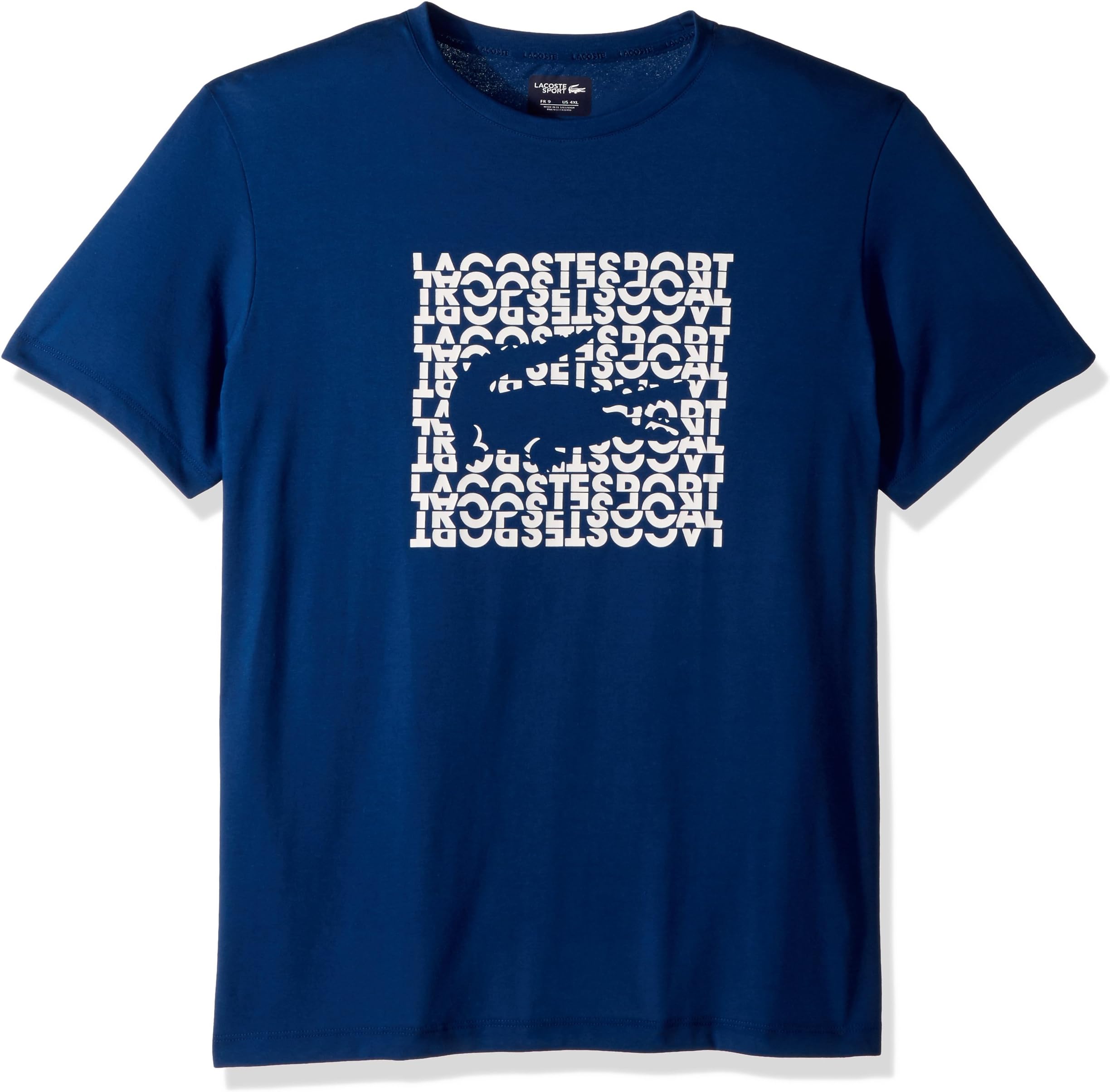 Lacoste Men's Short Sleeve Jersey Tech Gator Graphic T-Shirt, TH3382