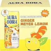 Aura Bora, Ging Meyer Lemon Herbal Sparkling Water, 12 Fl Oz