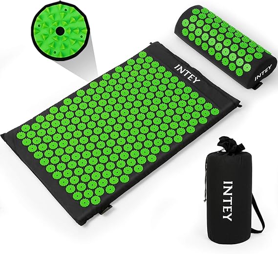 INTEY Wellness Therapy Acupressure Mat Set, Help Release Muscle Pain