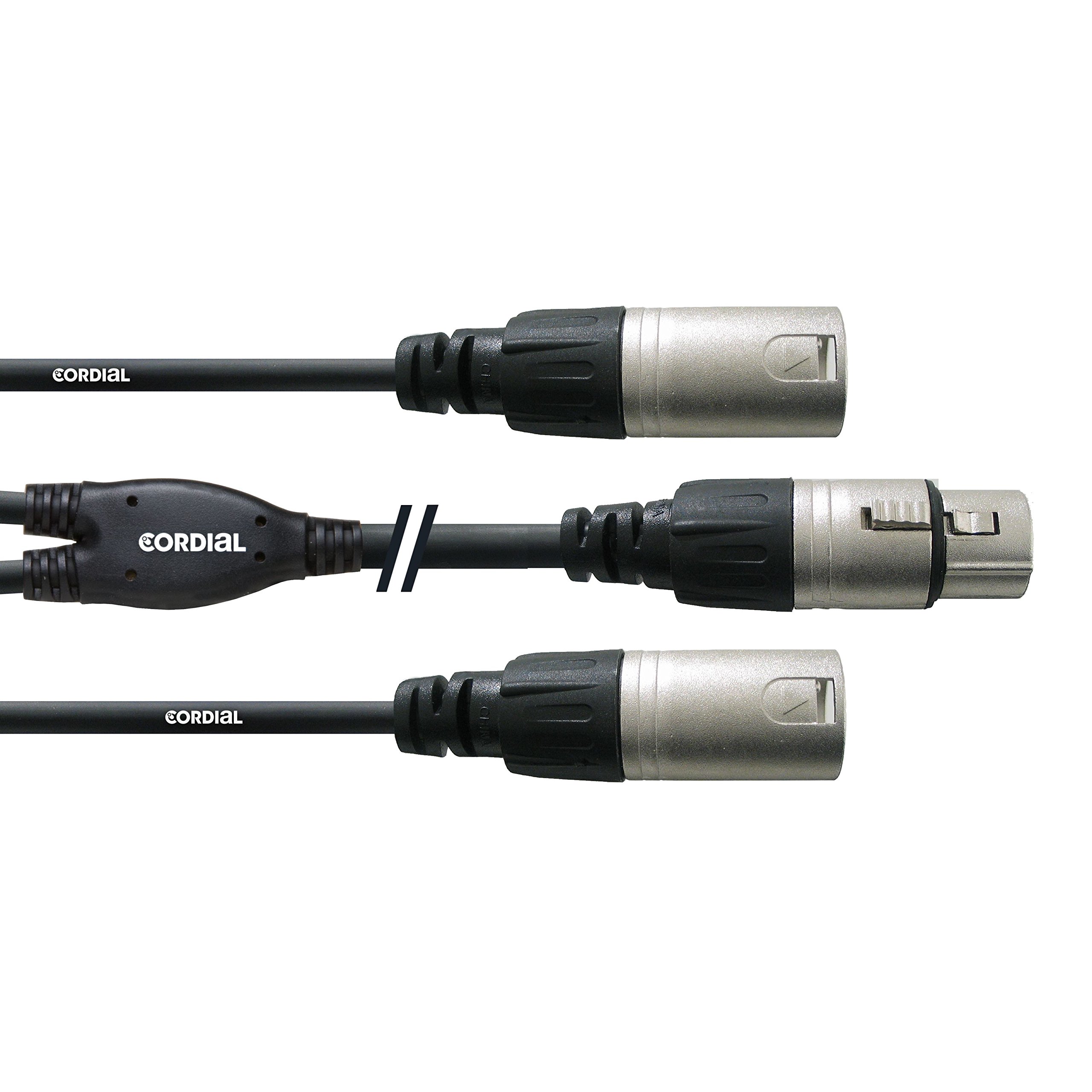 Cordial CFY 0.3 FMM Y-Adaptor Cable XLR Female / 2x XLR Male 0.3 m