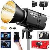 Godox Litemons LE300Bi COB Led Video Light Godox Bowens Mount 315W Bi-Color | Continuous Output Light with DMX/Bluetooth APP Control, NFC Connection, 2800K~6500K, 58900Lux@1m, CRI/TLCI98, 11 Fx Effects