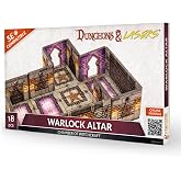 Dungeons &amp; Lasers: Warlock Altar - 18 Piece Modular Design - RPG Terrain for DND and 5E Compatible Tabletop Games - Unpainted and Unassembled - Ages 14+