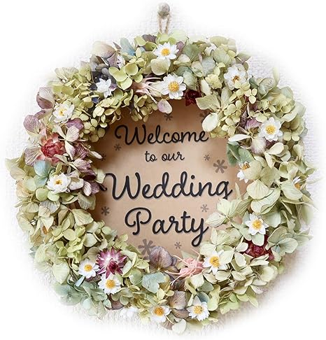 Amazon Lulu S ルルズ ウェルカムリース 紫陽花のドライフラワー ドライフラワー ナチュラルリース サイズ 直径約24cm 高さ約7 ウェルカムリース Lulu S 1290 ドライフラワー オンライン通販