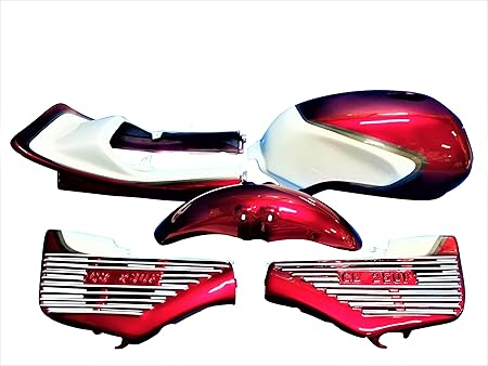 Amazon ジェイド250 外装 カバー セット 赤白cbx Mc23 Abs樹脂製 Cbx400f仕様 変身 外装パーツセット 車 バイク
