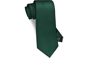 GUSLESON Classic New 3.15"（8cm） Men's Solid Color Necktie Wedding Business Tie + Gift Box