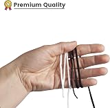 Shelver 3mm Round Elastic Cord for Face Masks - 40 Metre Black & White Bundle view 2