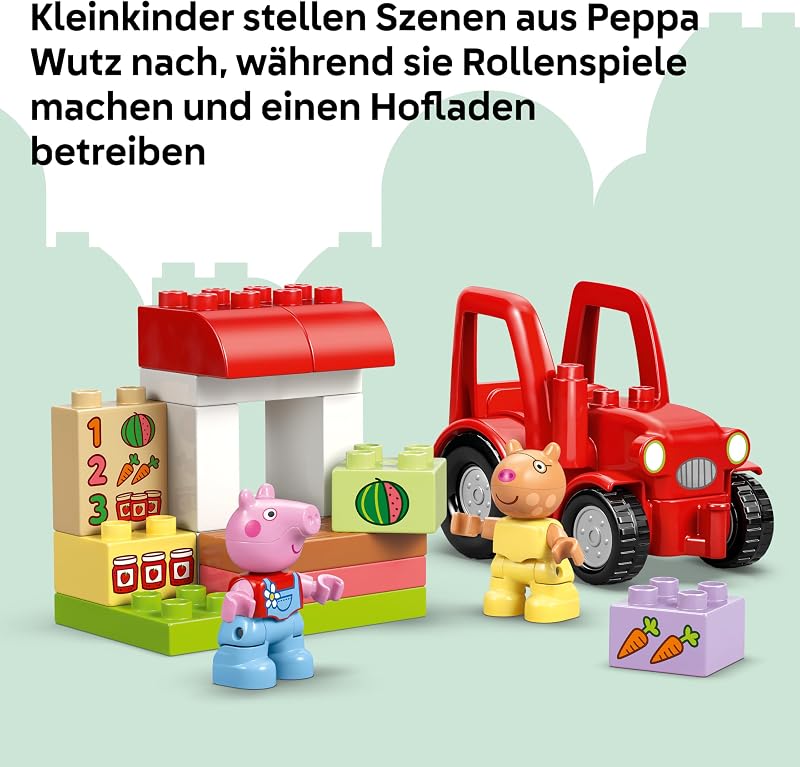 DUPLO Peppa Pig Traktor und Marktstand 10468