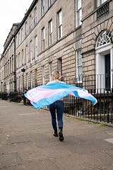 Storm&Lighthouse Transgender Pride Flag 5ft x 3ft with Eyelets view 2